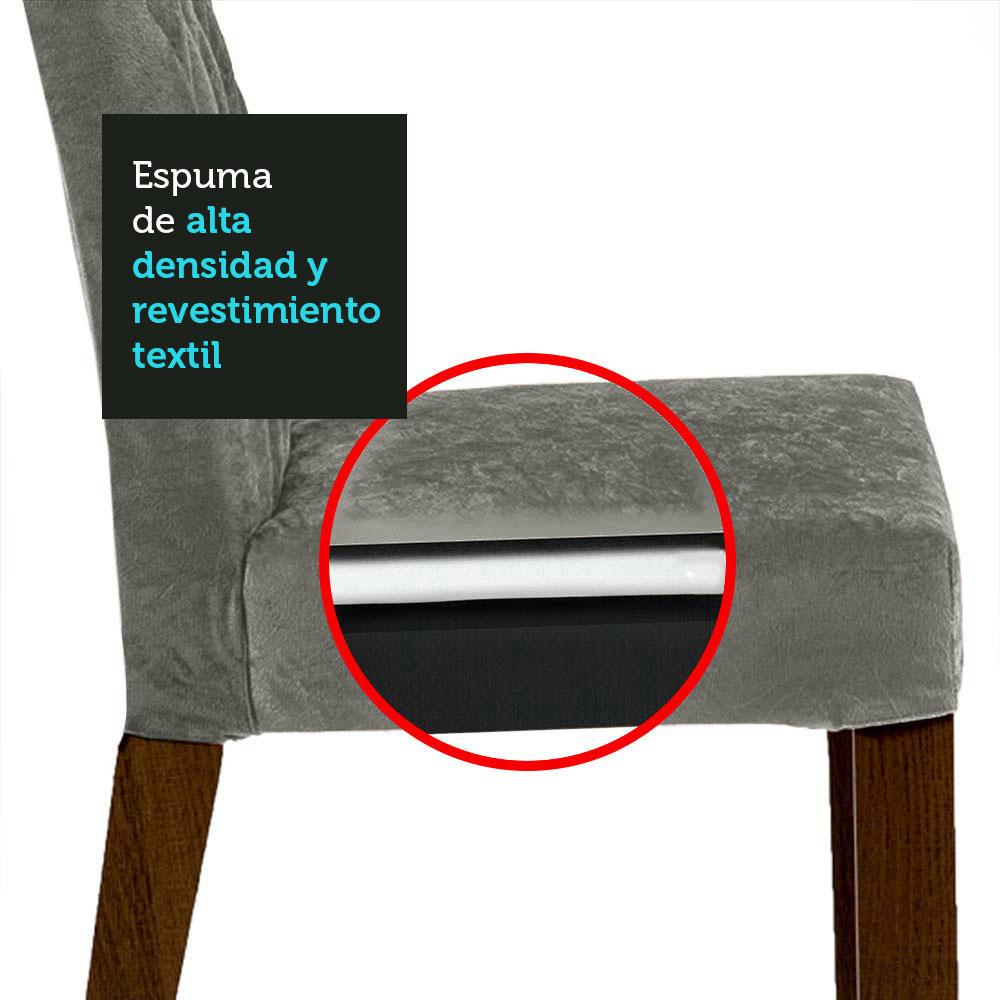 Foto 9 pulgar | Comedor Madesa color Gris con 4 Sillas