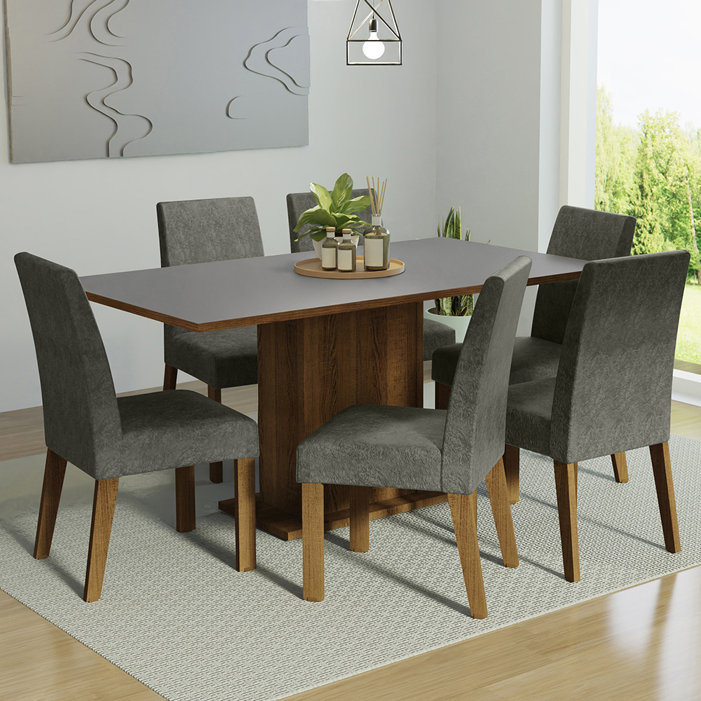 Foto 3 pulgar | Juego de Comedor Madesa Renata con 6 Sillas