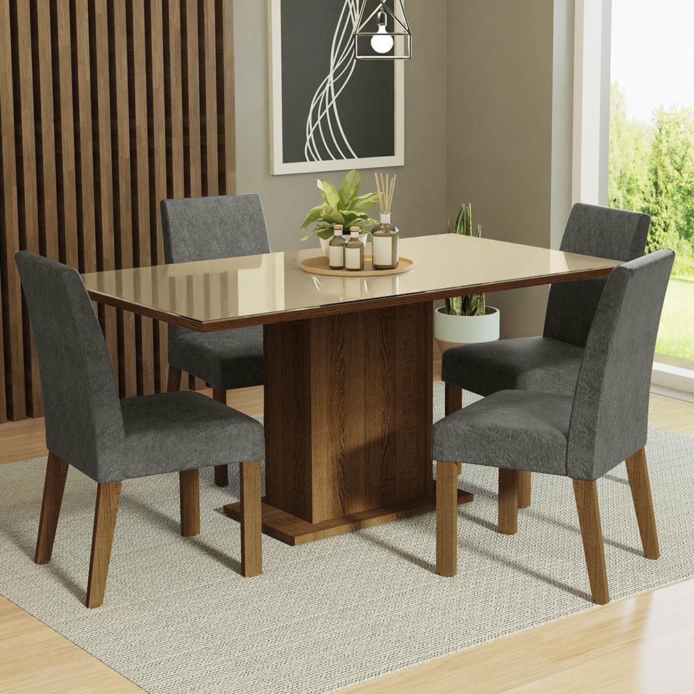 Foto 3 pulgar | Juego de Comedor Madesa Avril con 4 Sillas