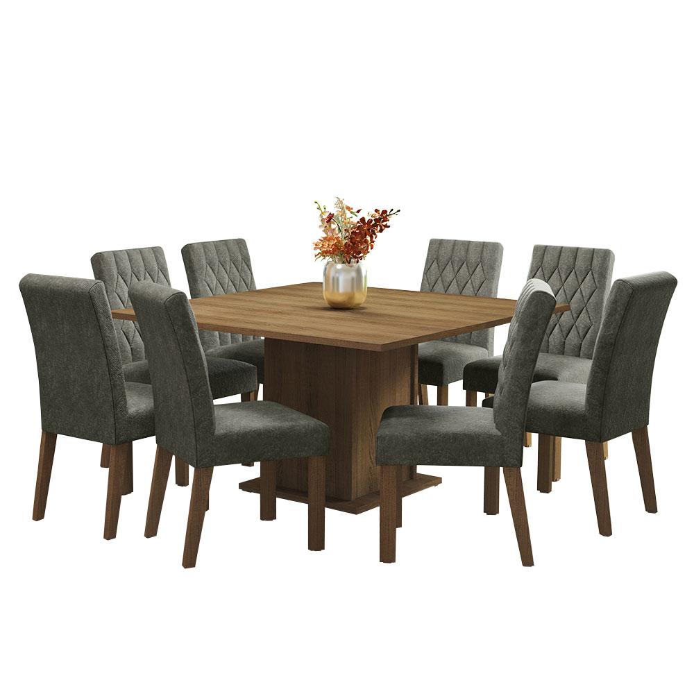 Foto 1 | Comedor Madesa con 8 Sillas Gris