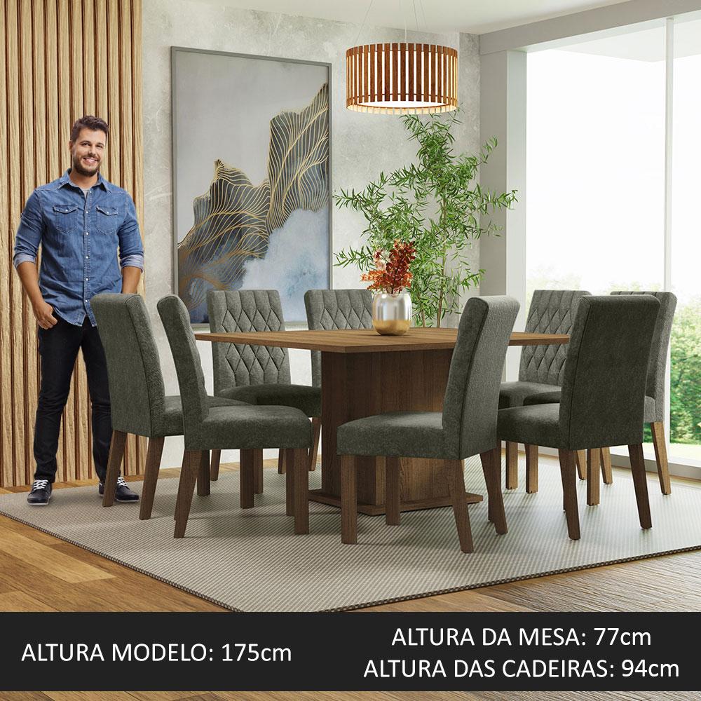 Foto 6 pulgar | Comedor Madesa con 8 Sillas Gris