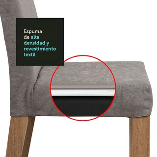 Foto 4 | Comedor Madesa Avril con 4 Sillas Grises