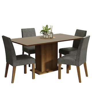 Foto 1 | Juego de Comedor Madesa Keila con 4 Sillas Grises