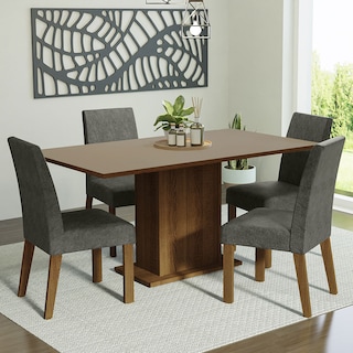 Foto 2 | Juego de Comedor Madesa Keila con 4 Sillas Grises