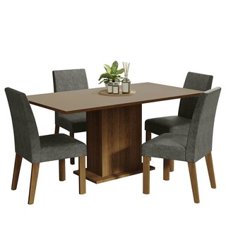 Foto 2 | Juego de Comedor Madesa Keila con 4 Sillas Grises