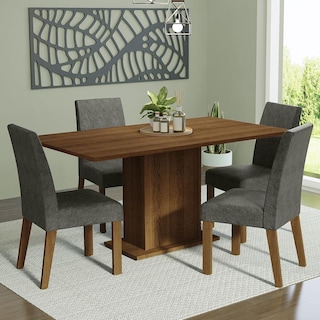 Foto 2 | Juego de Comedor Madesa Keila con 4 Sillas Grises