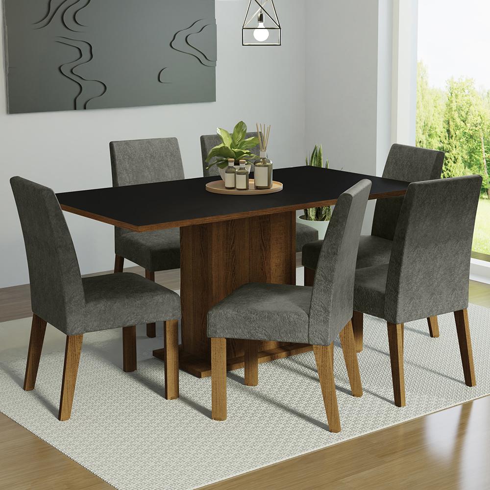 Foto 3 pulgar | Juego de Comedor con 6 Sillas Madesa Renata color Plata