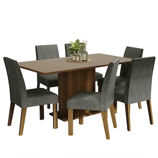 Foto 1 | Comedor de Madera más 6 Sillas Renata Madesa