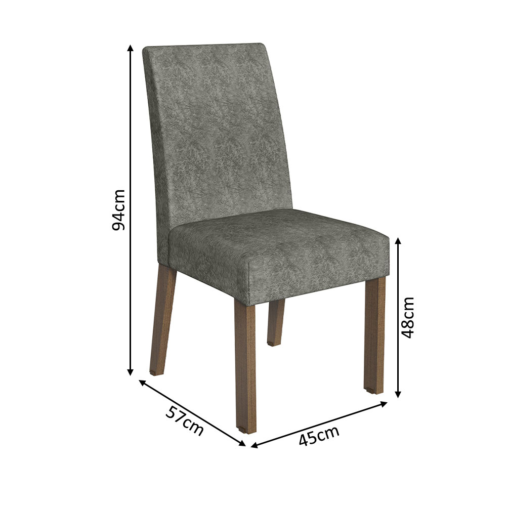 Foto 4 pulgar | Comedor Madesa con 8 Sillas Gris