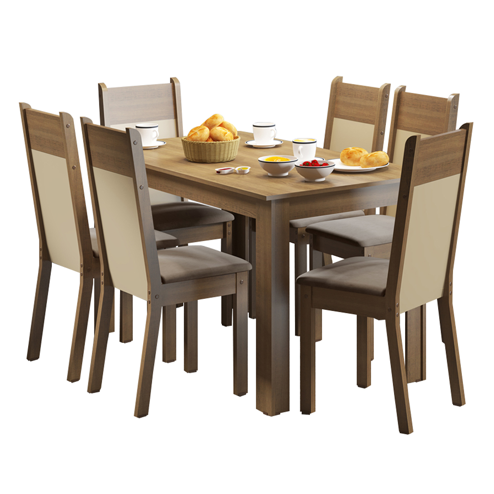Foto 2 pulgar | Juego de Comedor Madesa Honduras con 6 Sillas