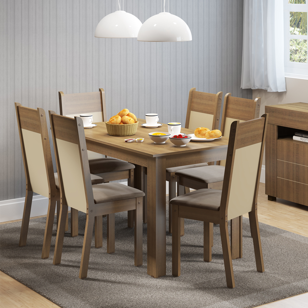 Foto 3 pulgar | Juego de Comedor Madesa Honduras con 6 Sillas