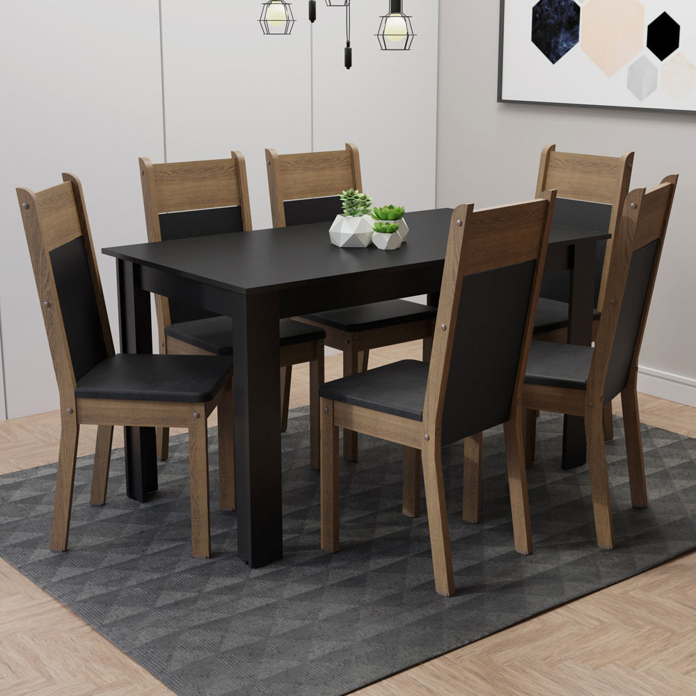 Foto 2 pulgar | Juego de Comedor Madesa Medelin con 6 Sillas
