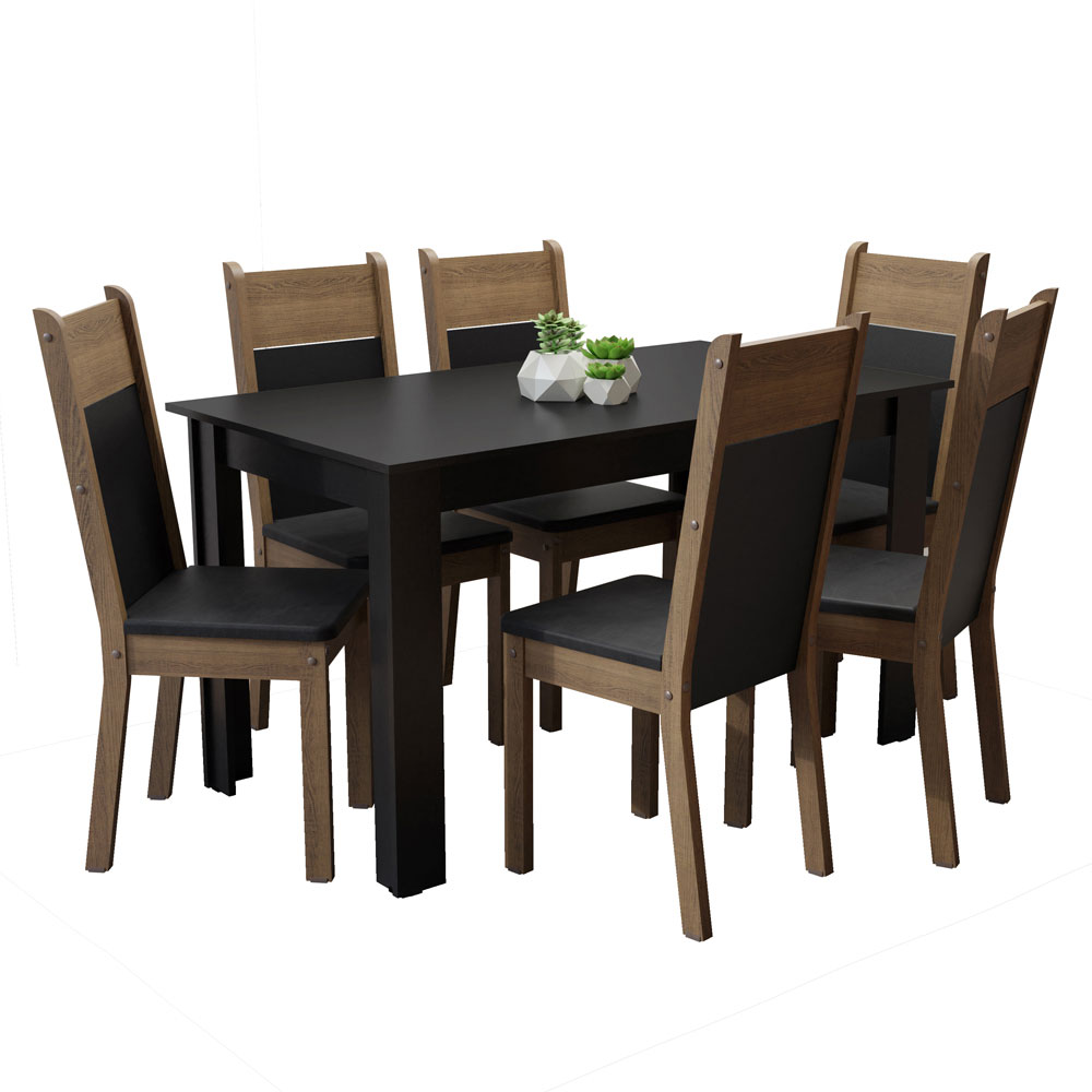 Foto 3 pulgar | Juego de Comedor Madesa Medelin con 6 Sillas