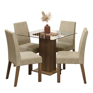 Foto 1 | Comedor Madesa Beige con 4 Sillas