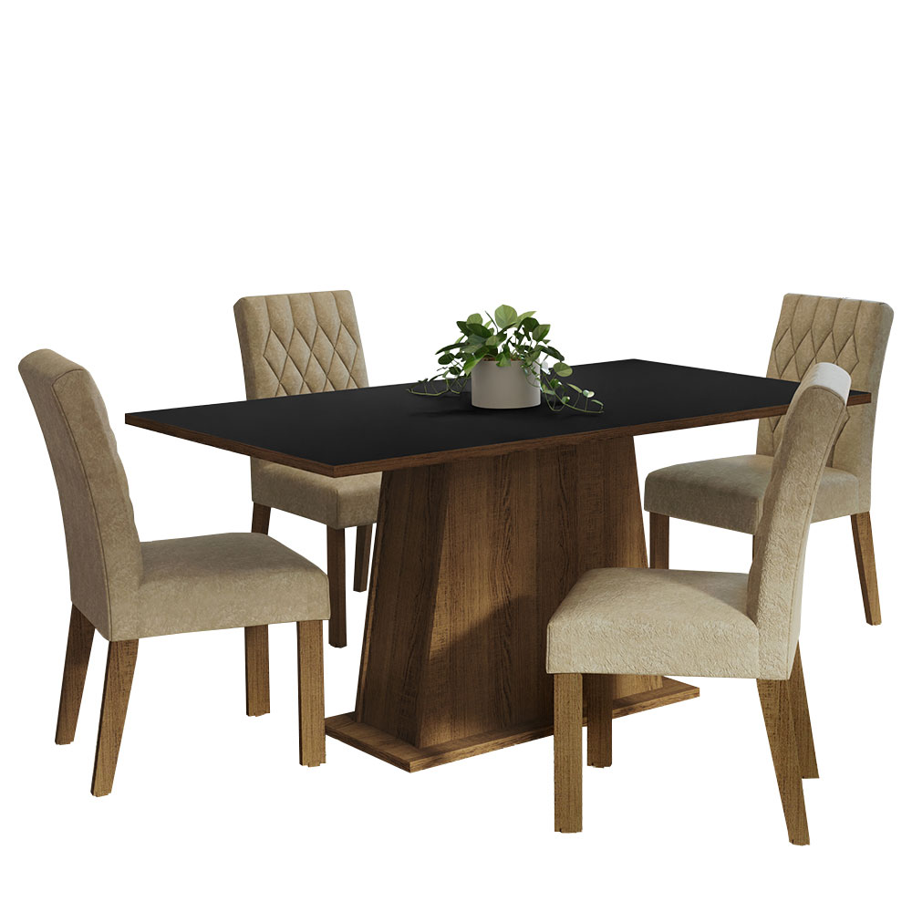 Foto 3 pulgar | Juego de Comedor Madesa Ashley con 4 Sillas