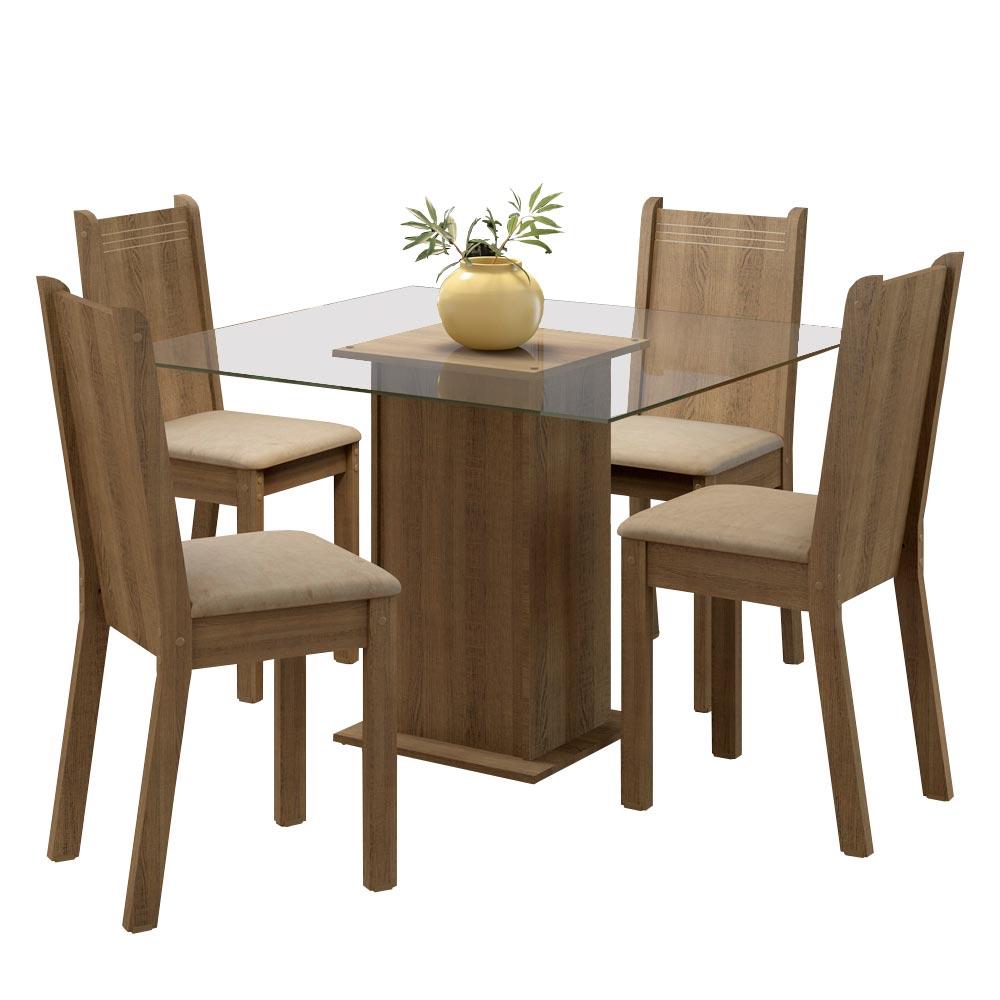 Foto 1 | Juego de Comedor con Mesa y 4 Sillas Madesa Maya Mb