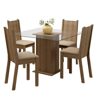 Foto 1 | Juego de Comedor con Mesa y 4 Sillas Madesa Maya Mb