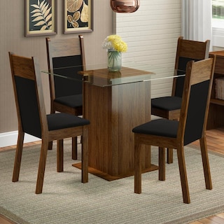Foto 2 | Juego De Comedor Con Mesa Y 4 Sillas Madesa Anita Mn