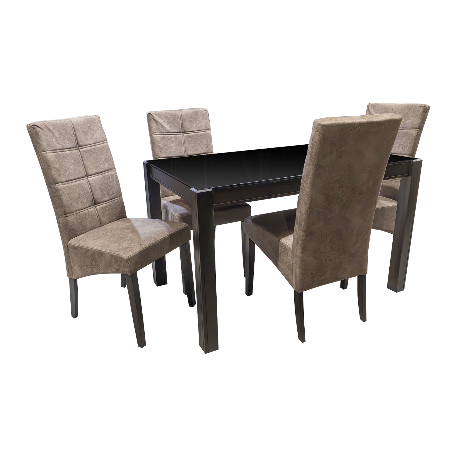 Comedor Bossa Zeta 1+4 Marrón