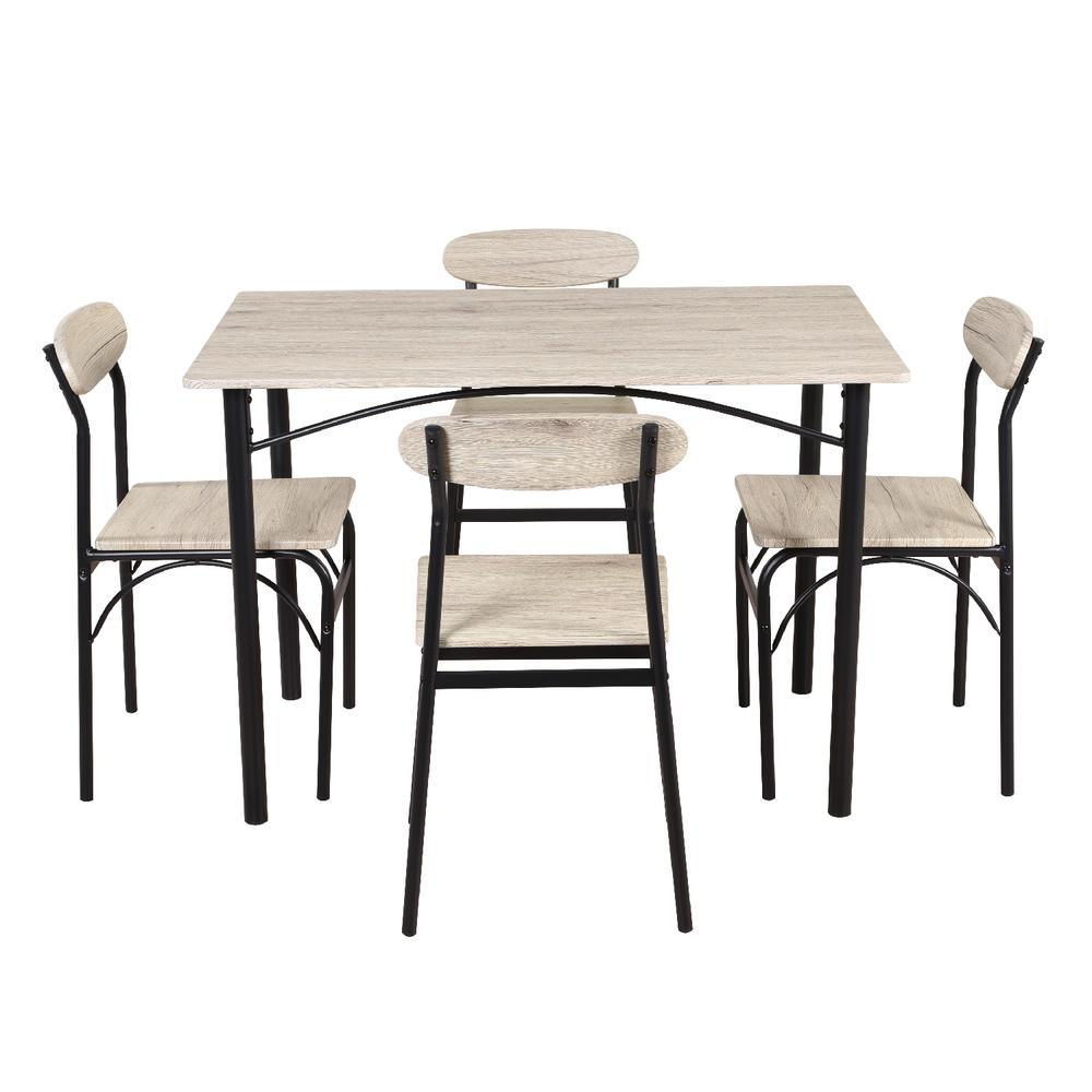 Foto 2 pulgar | Comedor con 4 Sillas KingsHouse Gris