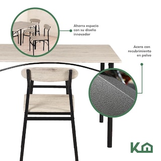 Foto 4 | Comedor con 4 Sillas KingsHouse Gris