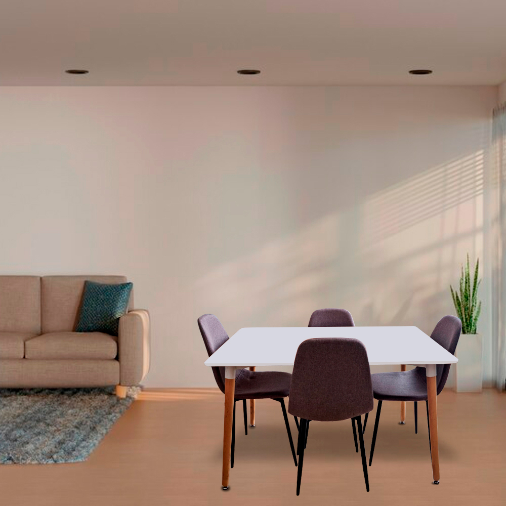Foto 4 pulgar | Comedor Rectangular Ilios Innova Comedor-oslo4s/bla Color Multicolor