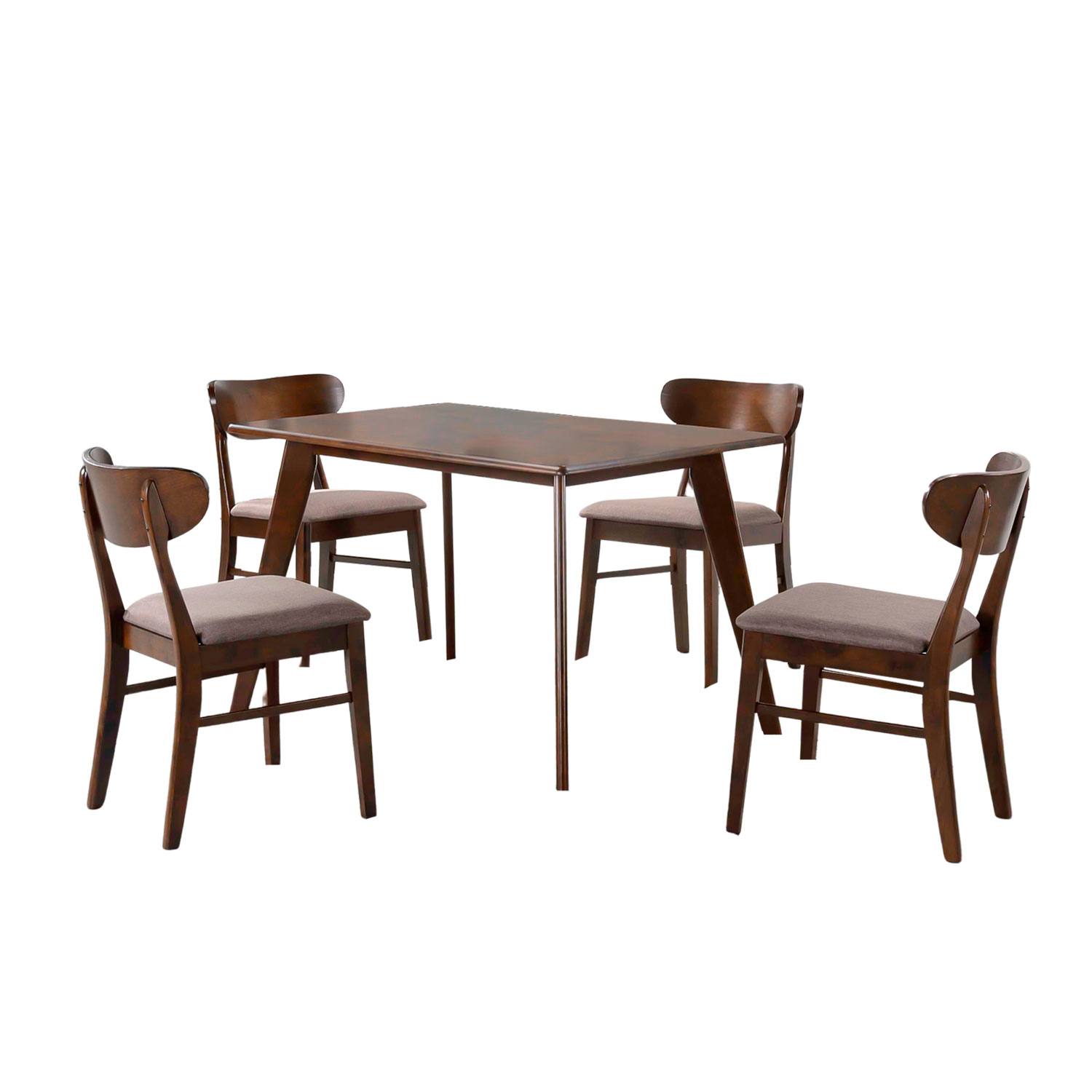Comedor Con 4 Sillas Bossa Diphy Marrón