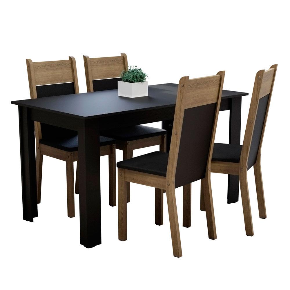 Foto 1 | Juego De Comedor Con Mesa Y 4 Sillas Madesa Havana Nm