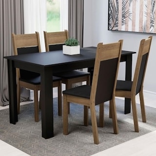 Foto 2 | Juego De Comedor Con Mesa Y 4 Sillas Madesa Havana Nm