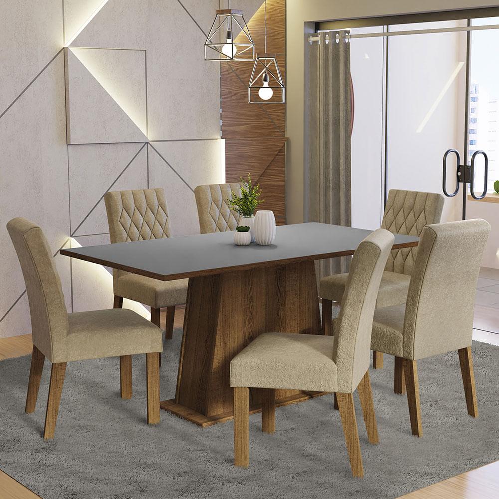 Foto 3 pulgar | Juego De Comedor Con Mesa Y 6 Sillas Madesa Britney Mgi