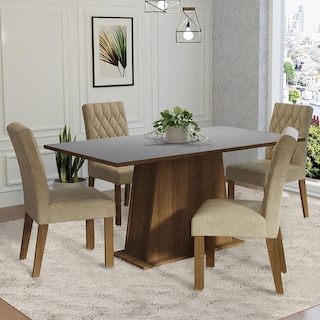 Foto 2 | Juego de Comedor con Mesa y 4 Sillas Madesa Ashley MG