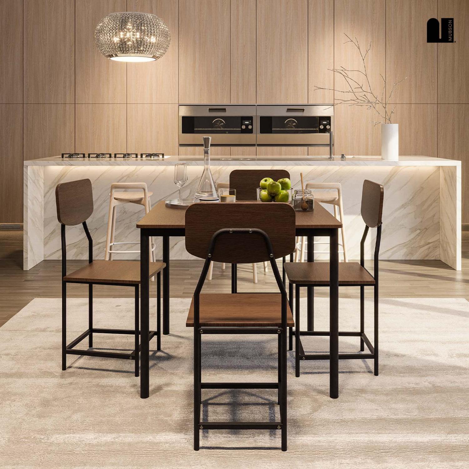 Foto 7 | Comedor Con 4 Sillas Mubson Antecomedor Decco