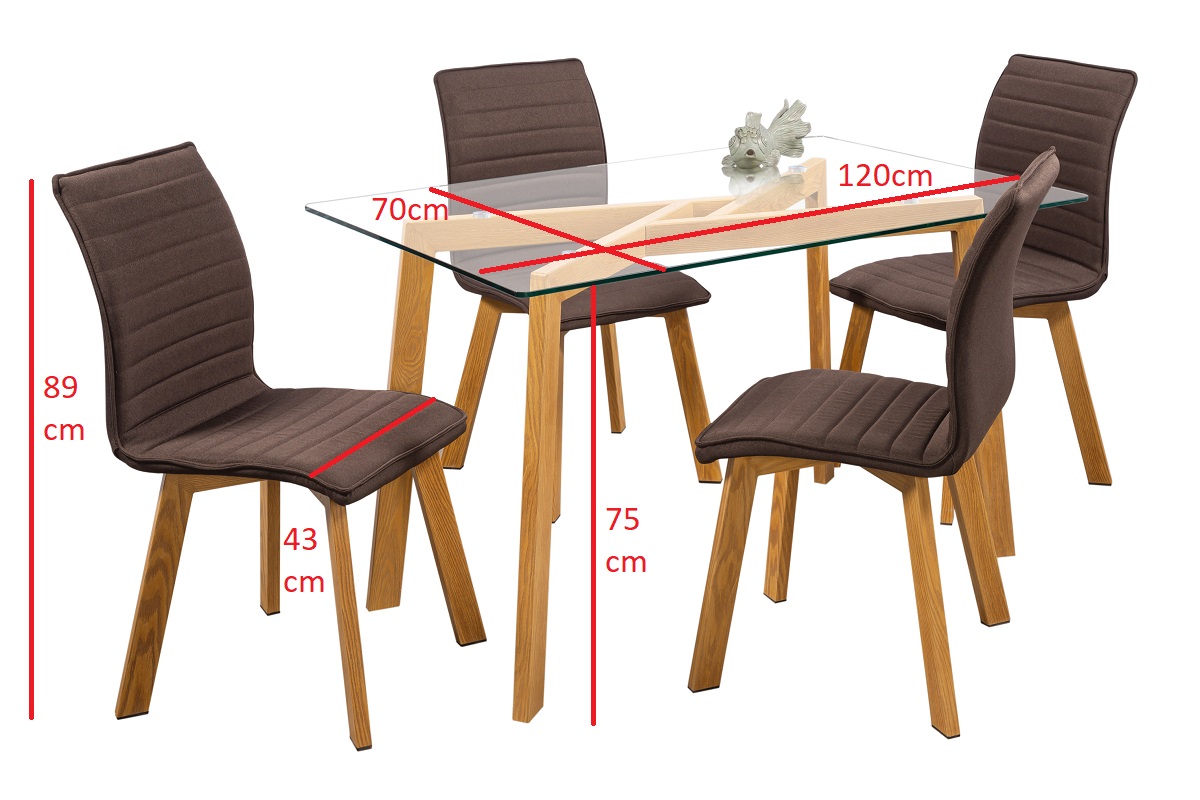 Foto 6 pulgar | Comedor Mobilkraft Nery Café con 4 Sillas