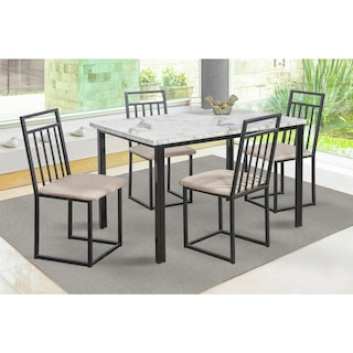 Foto 1 | Comedor Mobilkraft Naya Gris 4 Sillas