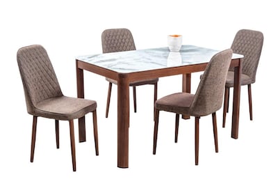 Foto 2 | Comedor Mobilkraft Chester con 4 Sillas Cafés