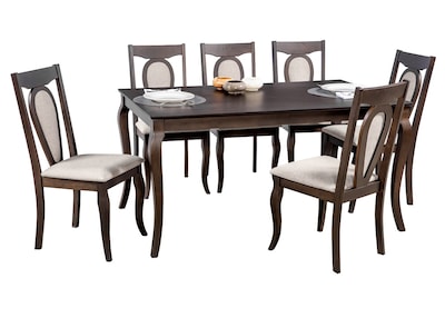 Foto 2 | Comedor Mobilkraft Canvas Marrón 6 Sillas de Madera