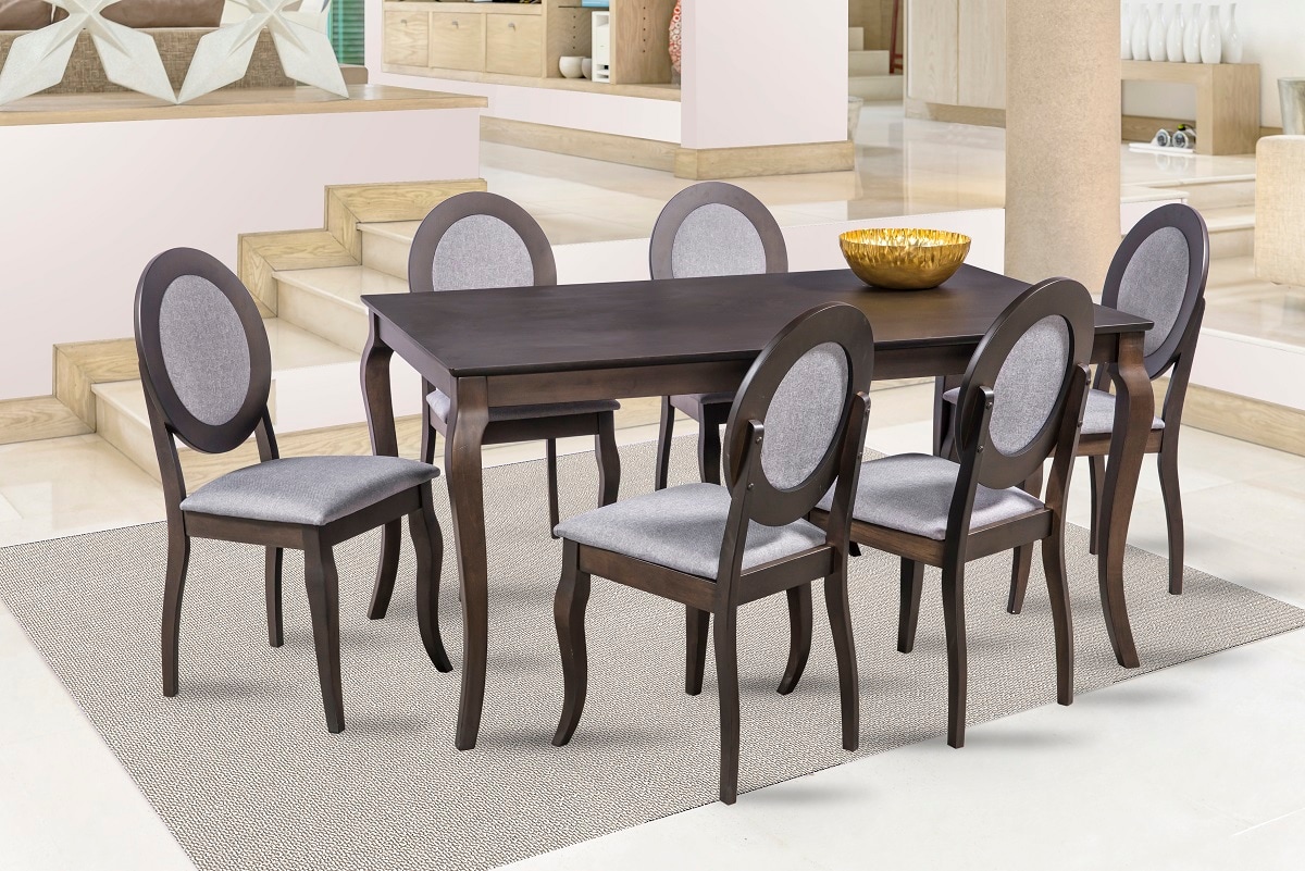 Comedor Mobilkraft Modelo Juvina 6 Sillas Madera $14,299