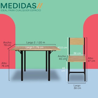 Foto 5 | Comedor 4 Sillas Beige Mubson Antecomedor Ponce