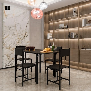 Foto 6 | Comedor 4 Sillas Negro Mubson Antecomedor Ponce