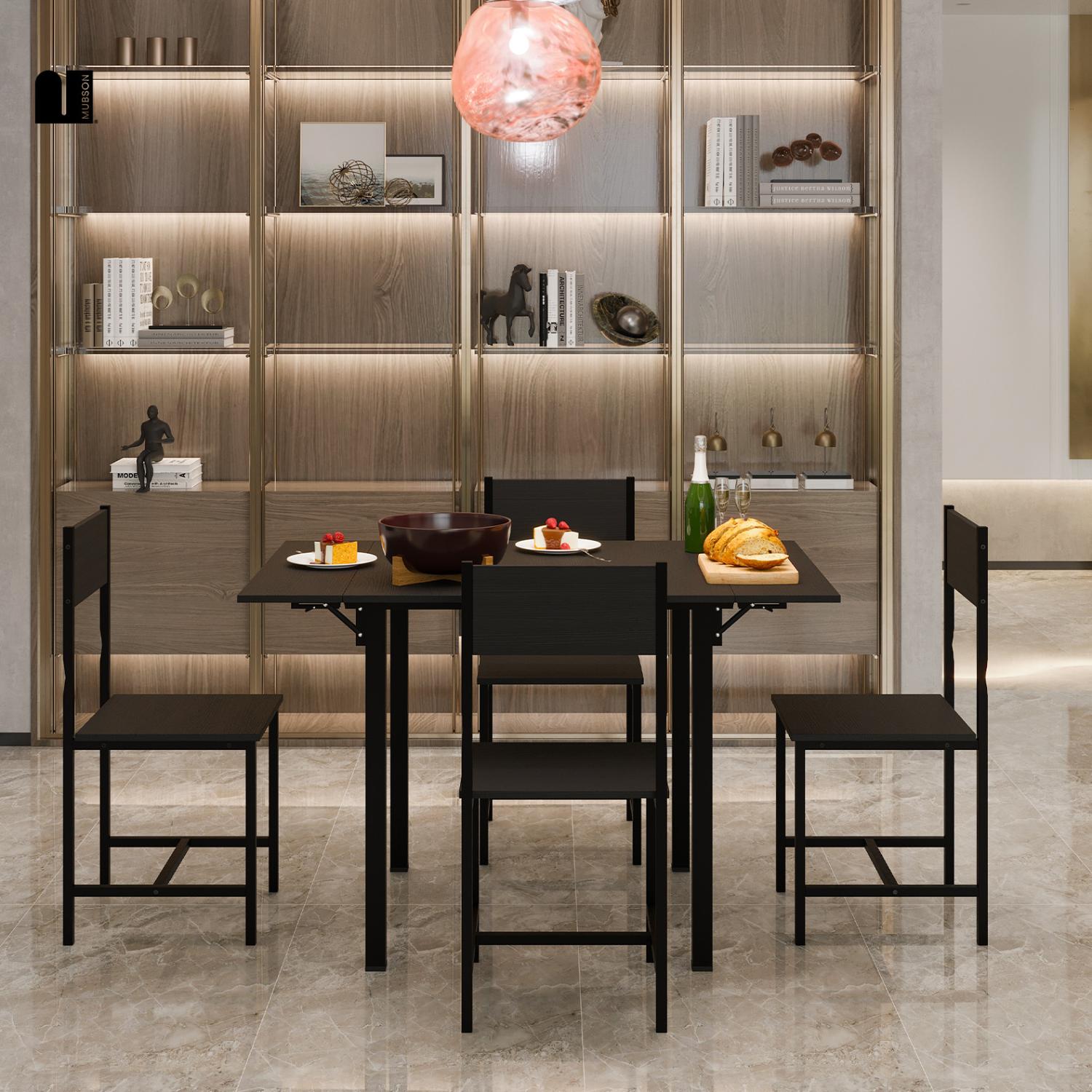 Foto 7 | Comedor 4 Sillas Negro Mubson Antecomedor Ponce