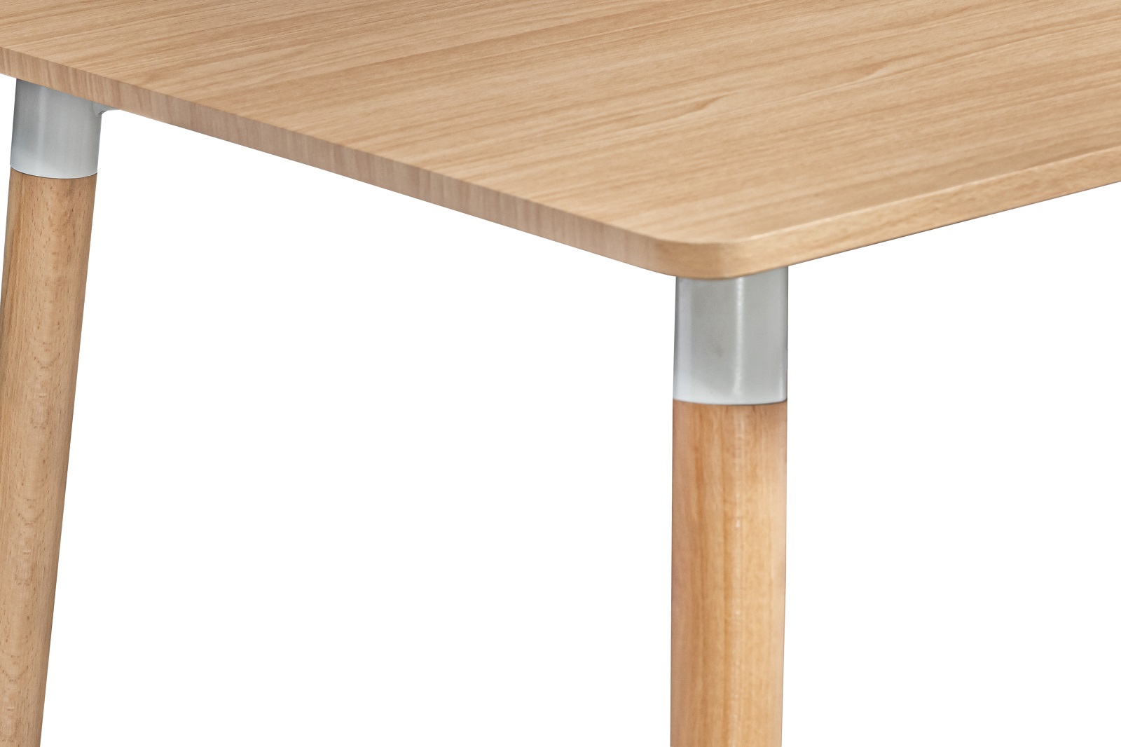Foto 4 pulgar | Comedor Mobilkraft Ana Gris 4 Sillas Madera y Tubular