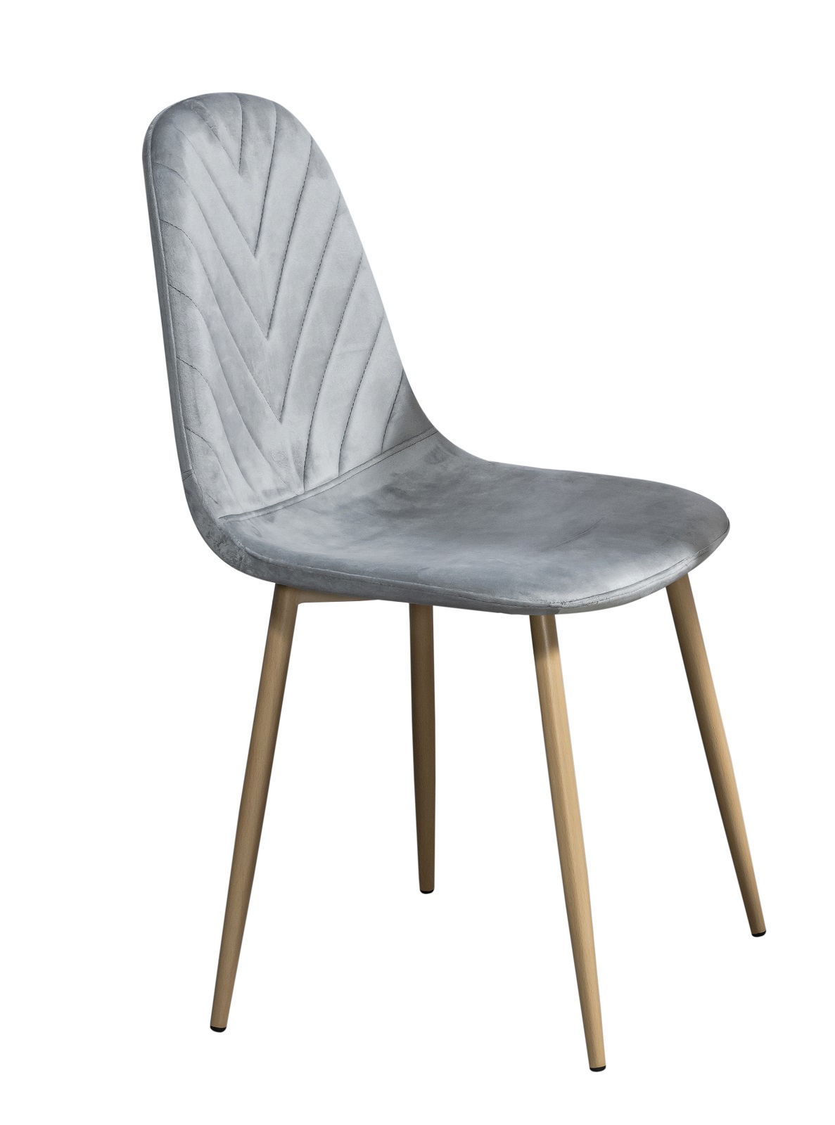 Foto 5 pulgar | Comedor Mobilkraft Ana Gris 4 Sillas Madera y Tubular