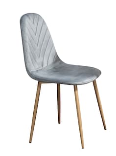 Foto 4 | Comedor Mobilkraft Ana Gris 4 Sillas Madera y Tubular