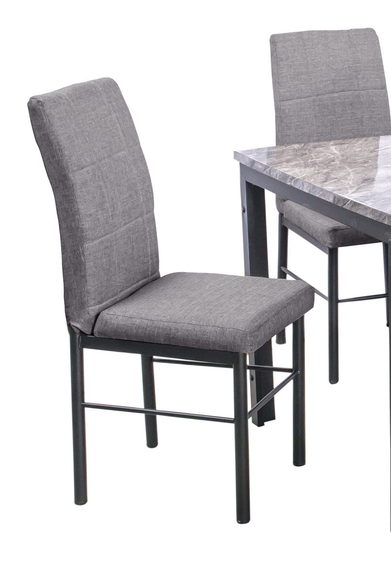 Foto 4 pulgar | Comedor Mobilkraft Adra Gris 6 Sillas Tubular