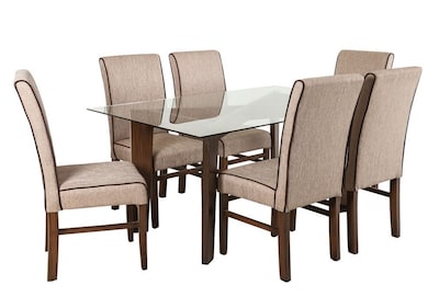 Foto 1 | Comedor Mobilkraft Ontario 6 Sillas de Madera y Cristal Templado