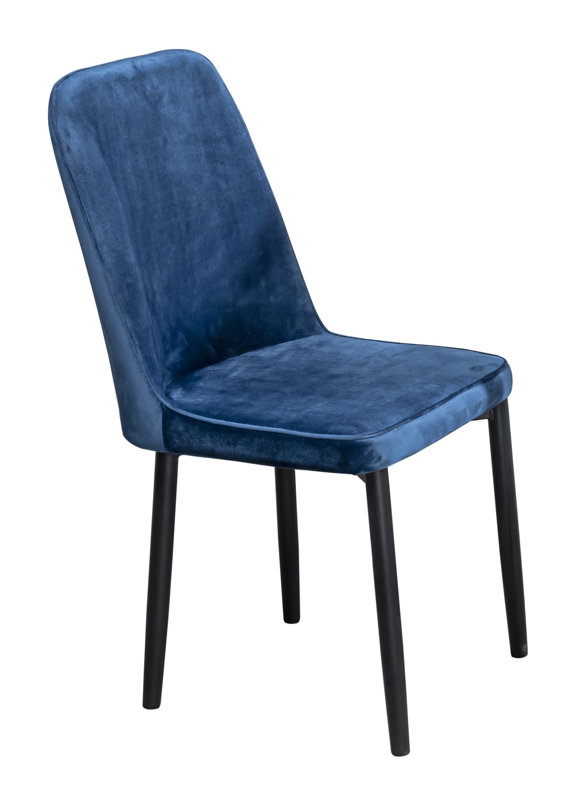 Foto 4 pulgar | Comedor Mobilkraft Max Azul 4 Sillas Tubular Cristal