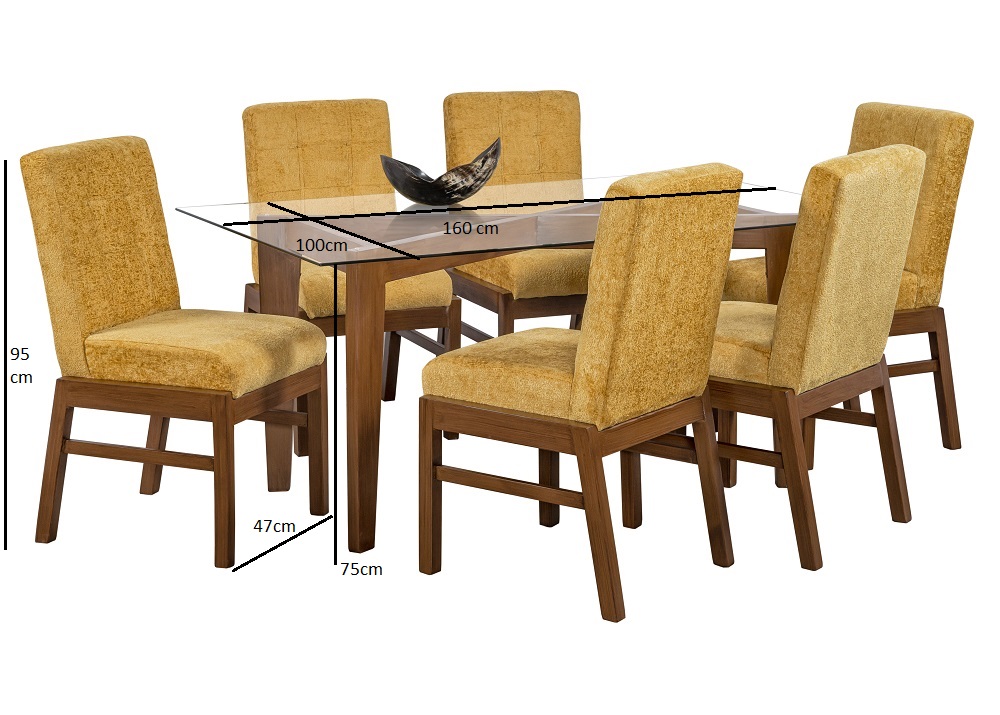 Foto 6 pulgar | Comedor Mobilkraft Luisiana con 6 Sillas