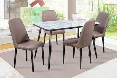 Foto 2 | Comedor Mobilkraft Max con 4 Sillas Cafés