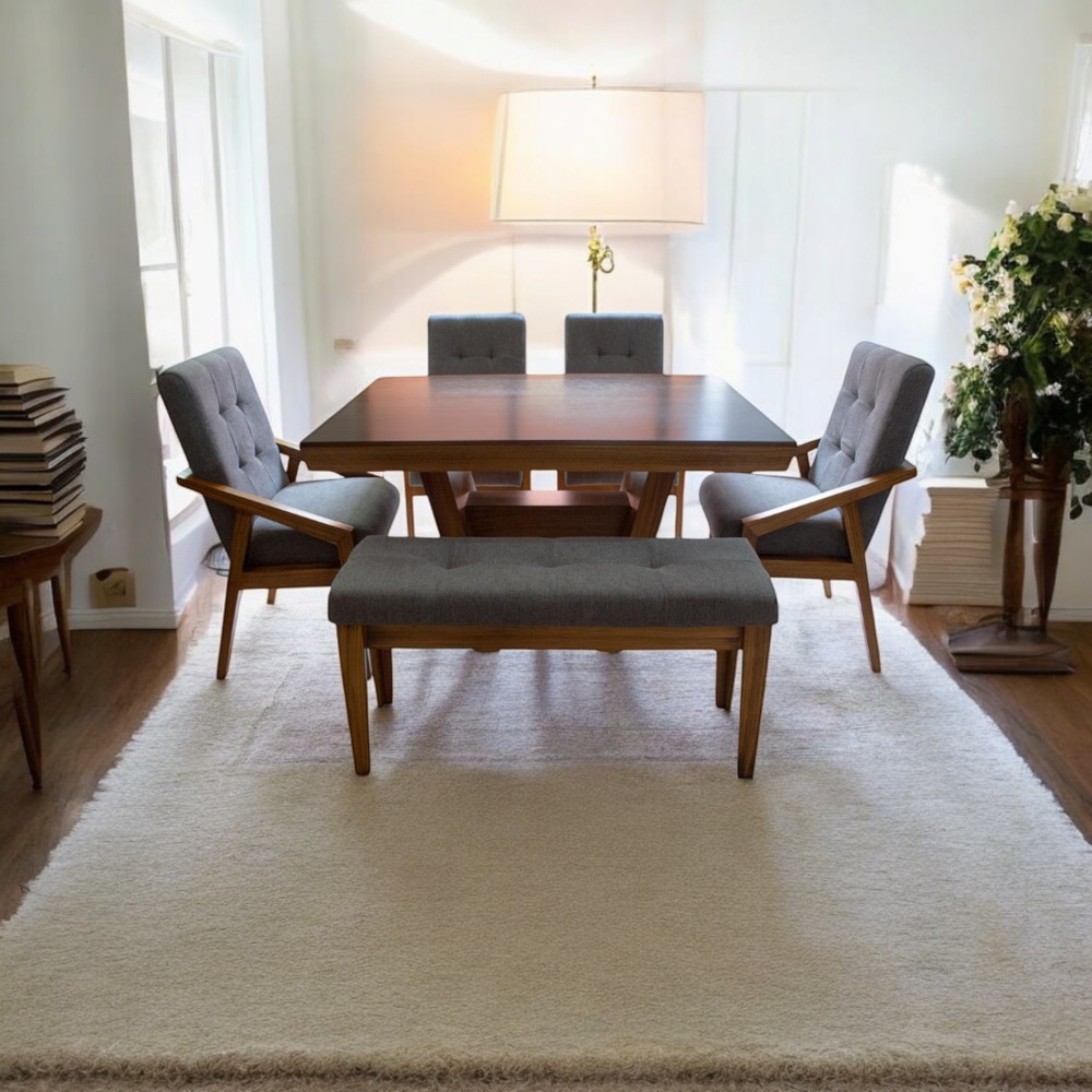 Foto 1 | Comedor De Madera Para 6 Personas