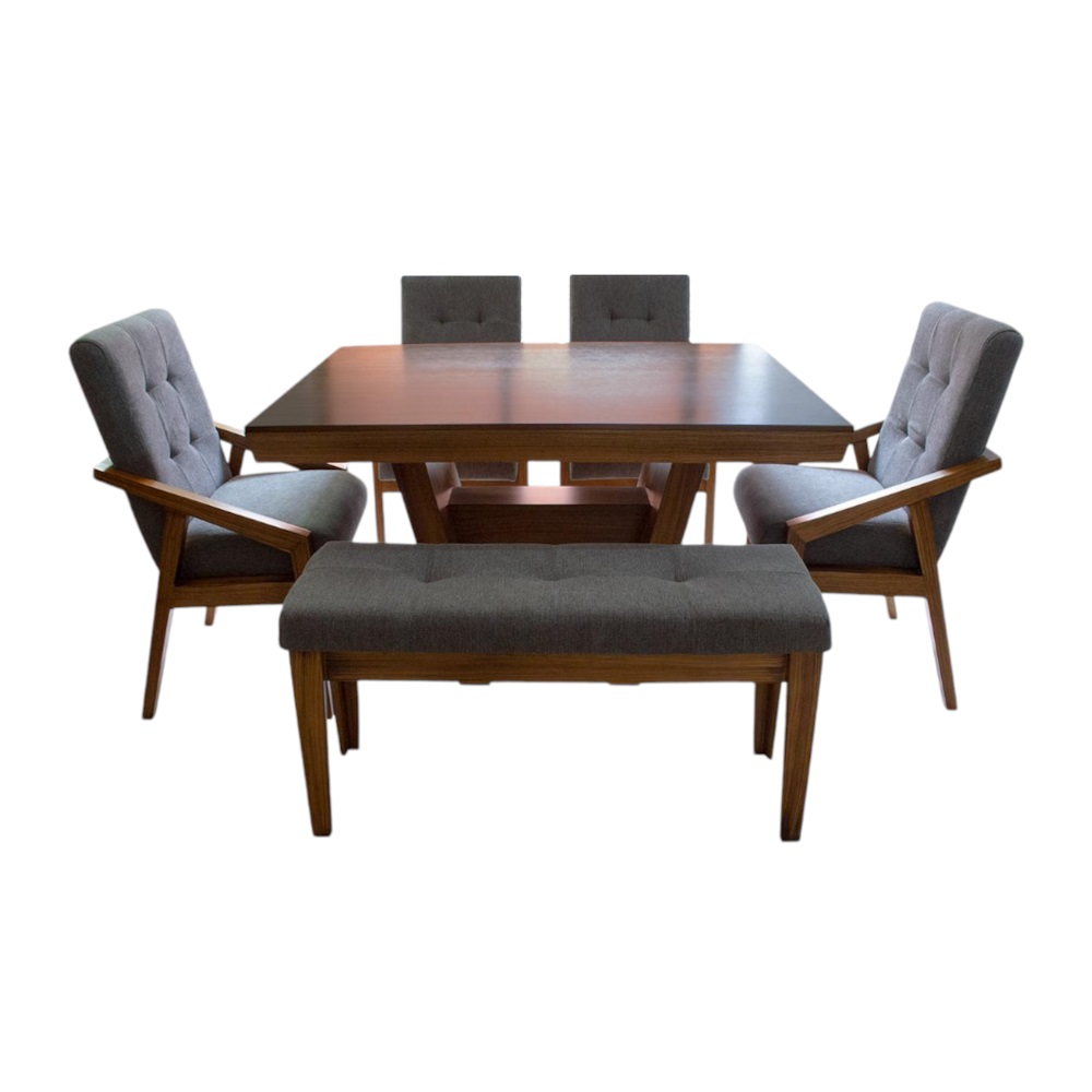 Foto 3 pulgar | Comedor De Madera Para 6 Personas